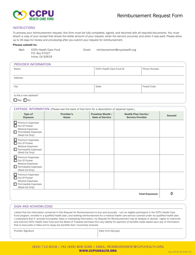 Reimbursement English